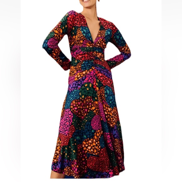 FARM Rio Dresses & Skirts - NWT FARM RIO 308201 Rainbow hearts Multi Color MIDI Dress S